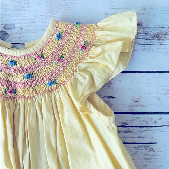 Teagan Smocked Flutter Sleeve dress - Picture 3 of 4